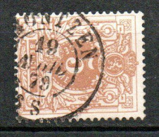 28 Gestempeld DC MONTZEN - COBA 8 Euro - 1869-1888 Leone Coricato