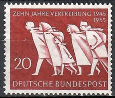 Bund 1955, MiNr. 215, 10 J. Vertreibung; Postfrisch (**); Bund 01 - Nuovi