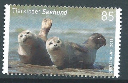 ALLEMAGNE ALEMANIA GERMANY DEUTSCHLAND BUND 2018 TIERKINDER: SEEHUNDBABY  MNH MI 3353 YT 3135 SC 3018 SG 4163 - Nuovi