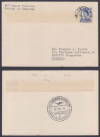 GB Great Britain 1955 First Flight Cover London To Hamburg, Lufthansa Service, Airlines, Aeroplane - Lettres & Documents