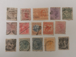 Lot 15 Timbres, New Zélande - Used Stamps