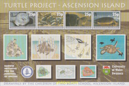 147545 MNH ASCENSION 2000 PROYECTO TORTUGA - Ascension