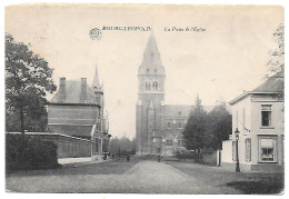 CPA Bourg-Léopold, La Poste & L'Eglise - Leopoldsburg
