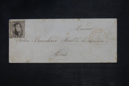 BELGIQUE - Lettre Intérieure - Voir Dos - 1855 - M 2497 - 1851-1857 Medallions (6/8)