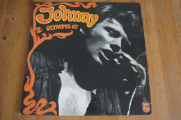 JOHNNY HALLYDAY OLYMPIA 67  LP ORIGINAL 1967 BIEM 1989 D ENTOURE P 70399L VALEUR+ - Rock