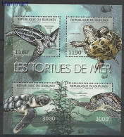 Burundi 2012 Mi Sheet2788-2791 MNH  (ZS4 BURark2788-2791) - Turtles