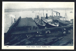 AK Halifax /N. S., Docked Ocean Liners  - Halifax