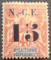 Nouvelle Calédonie 1902 Surchargé Overprinted N.-C.E. 15 Yvert 66 * MH - Unused Stamps