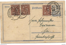 126 - 99 - Entier Postal Envoyé De Heilbronn 1922 - Other & Unclassified