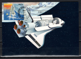 Switzerland / USA 1981 Space Shuttle Commemorative Postcard With First Day Cancellation - Europe
