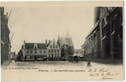 Furnes Le Marché Aux Pommes Circulée En 1903 - Veurne