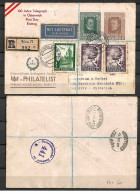 AUSTRIA STAMPS, 1947 FD REG. COVER TO PALESTINE-ISRAEL - Covers & Documents