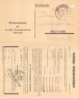 ALLEMAGNE 1948 - Imprimé Port Payé / Drucksache Gebühr Bezahlt - Denier Du Culte / Steuerbescheid Kirchenkasse Walsrode - Covers & Documents