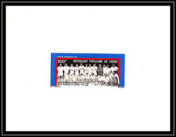 0587a Epreuve De Luxe Deluxe Proof Congo Poste Aerienne PA N°144 FOOTBALL (soccer) Coupe D Afrique 1973 - Copa Africana De Naciones