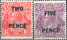 735316 HINGED AUSTRALIA 1930 REY GEORGE V - Mint Stamps