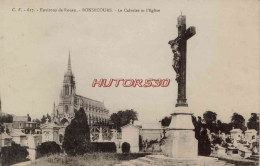 CPA BONSECOURS - LE CALVAIRE ET L'EGLISE - Bonsecours