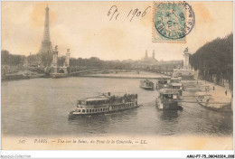 AMUP7-0485-75 - PARIS - Vue Sur La Seine Du Pont De La Concorde  - Le Anse Della Senna