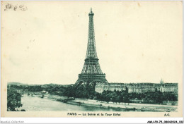 AMUP9-0734-75 - PARIS - La Seine Et La Tour Eiffel  - Die Seine Und Ihre Ufer