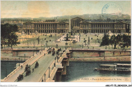 AMUP7-0563-75 - PARIS - Place De La Concorde Et La Seine - Die Seine Und Ihre Ufer