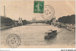 AMUP7-0552-75 - PARIS - Perspective Sur La Seine - Le Pont Alexandre III - The River Seine And Its Banks