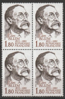 N° 2251 Hommage à Léon Blum: Beau Bloc De 4 Timbres Neuf Impeccable - Unused Stamps