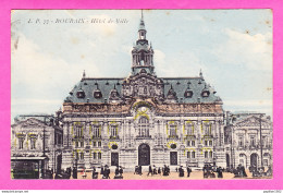 F-59-Roubaix-08P45 L'hôtel De Ville, Animation, Cpa Colorisée - Roubaix