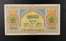 100 Francs 1943 Morocco Maroc Marruecos - Marokko