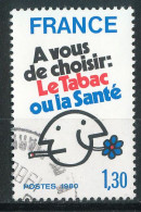 2080 Tabagisme - Cachet Rond - Used Stamps