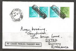 1979 Paquebot Cover, British Stamp Used In St. Johns Antigua - Lettres & Documents