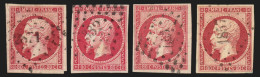 N°17B, Les 4 Nuances, 80c Rose, Joli Nuancier De Couleurs - TB D'ASPECT - 1853-1860 Napoleon III