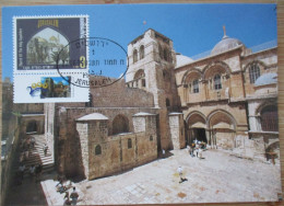 ISRAEL 2006 MAXIMUM CARD PALPHOT POSTCARD CHURCH HOLY SEPULCHRE FIRST DAY ISSUE STAMP CARTE POSTALE POSTKARTE CARTOLINA - Cartes-maximum