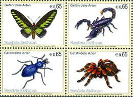 O.N.U. Wenen 2009 - Espèces Menacées - Insectes - 4 V. - Unused Stamps