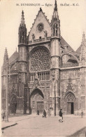 FRANCE - Dunkerque - Eglise St Eloi - E C - Animé - Carte Postale Ancienne - Dunkerque