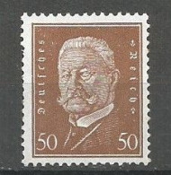 Deutsches Reich Deutschland Germany Mi.420 MNH / ** 1928 Hindenburg - Nuovi