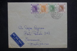 HONG-KONG - Lettre Par Avion > Madagascar - Quadricolore - 1955 - Belle Destination - M 2682 - Cartas & Documentos