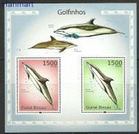 Guinea-Bissau 2010 Mi Block 868 MNH  (ZS5 GUBbl868) - Dolphins