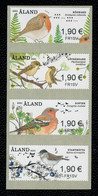 Aland 2021  Franking Labels 2021 Songbirds 4v Complete Set  ** MNH - Aland