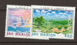 1995 MNH San Marino, Mi 1607-8 Postfris** - Nuovi