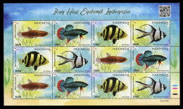 INDONESIA (2021) Endemic Fishes, Poissons Endémiques, Endemische Fische, Peces Endémicos - Indonesië