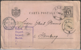 Rumänien 1892 - Storia Postale