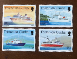 Tristan Da Cunha Visiting Cruise Ships 4v Mnh - Andere-Oceanië