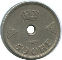 50 ORE 1949NORUEGA NORWAY Moneda #AE766.16.E.A - Norvège