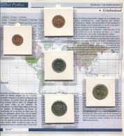 GRÈCE GREECE 1982-2000 Pièce SET 1. 2. 5. 10. 20 DRACHMES UNC #SET1207.5.F.A - Griekenland