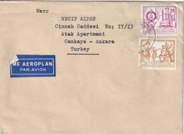 Cover - Albania, Gjirokaster, 198(0) - Posted From Albania To Turkey - Stamp(s) And Postmark(s) - Albanië