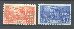 Cuba  :  Yv   255-56  *  Pierre Et Marie Curie - Nuovi