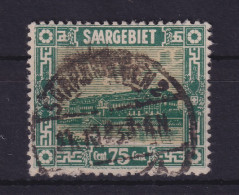 Saargebiet 1922 Hafen Saarbrücken 75 Cent. Mi.-Nr. 93  O SAARBRÜCKEN - Usati