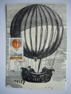 Avion / Airplane / BALLOON FLIGHT / Montgolfière / 1er Ballon à Hydrogène / 1783 / Carte Maximum - Globos