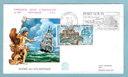 FDC France 1976 - Musée De L'Atlantique Port-Louis - YT 1913 - 56 Port-Louis - 1970-1979