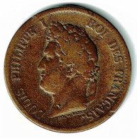 LOUIS PHILIPPE Ier / COLONIES FRANCAISES / 1841 A / CINQ CENTS / FRAPPE POUR LA GUADELOUPE - Guadeloupe En Martinique