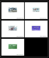 France - PA Poste Aerienne Aviation Lot De 5 épreuve De Luxe (deluxe Proof) 50/51/56/59/60 Cote 500 - 1960-.... Nuevos